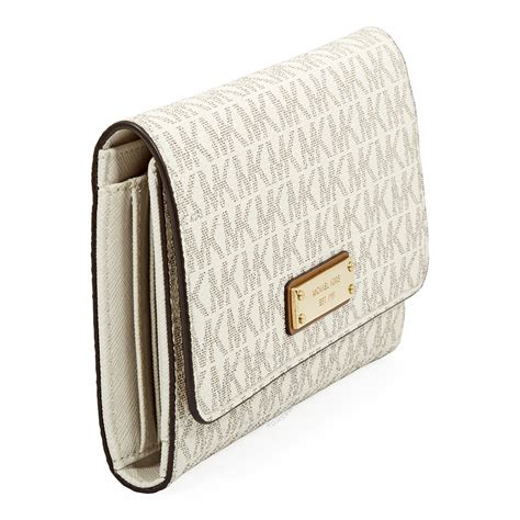 michael kors small vanilla wallet|Michael Kors discontinued wallets.